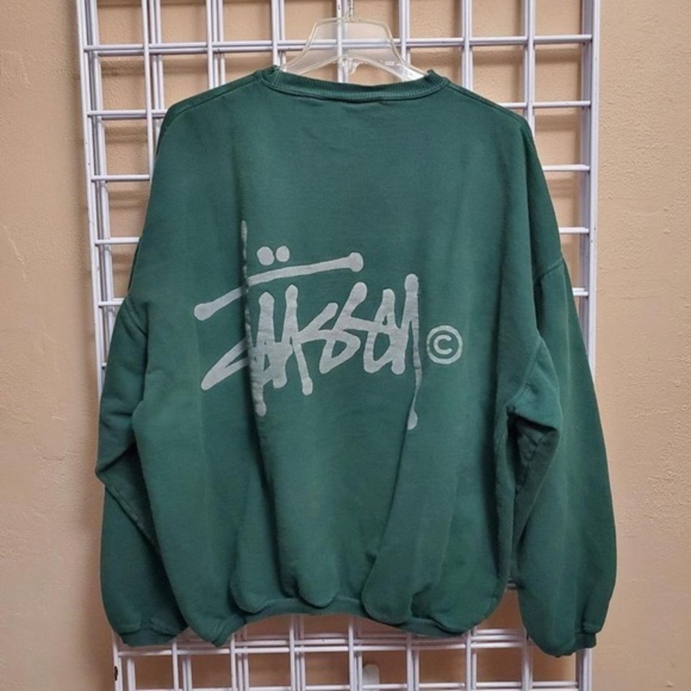 90s Stüssy green crewneck sweatshirt‎